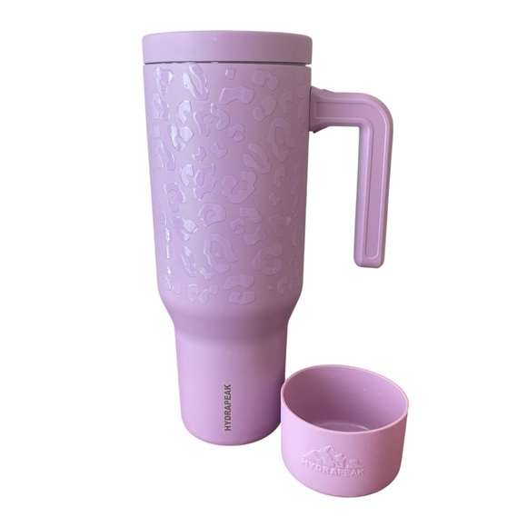 Hydrapeak Leopard Pink Travel Mug - Picture 2 of 4